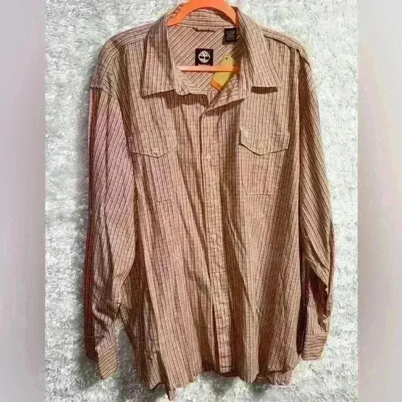 Timberland Plaid Button Down Tops for Men XXL - Picture 1 of 6